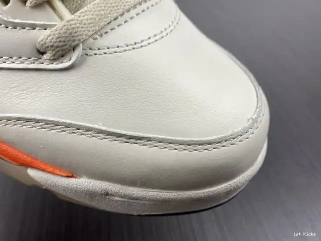 1st Kicks Shoes Jordan DC1060-100 5 Retro Orange Total 0506